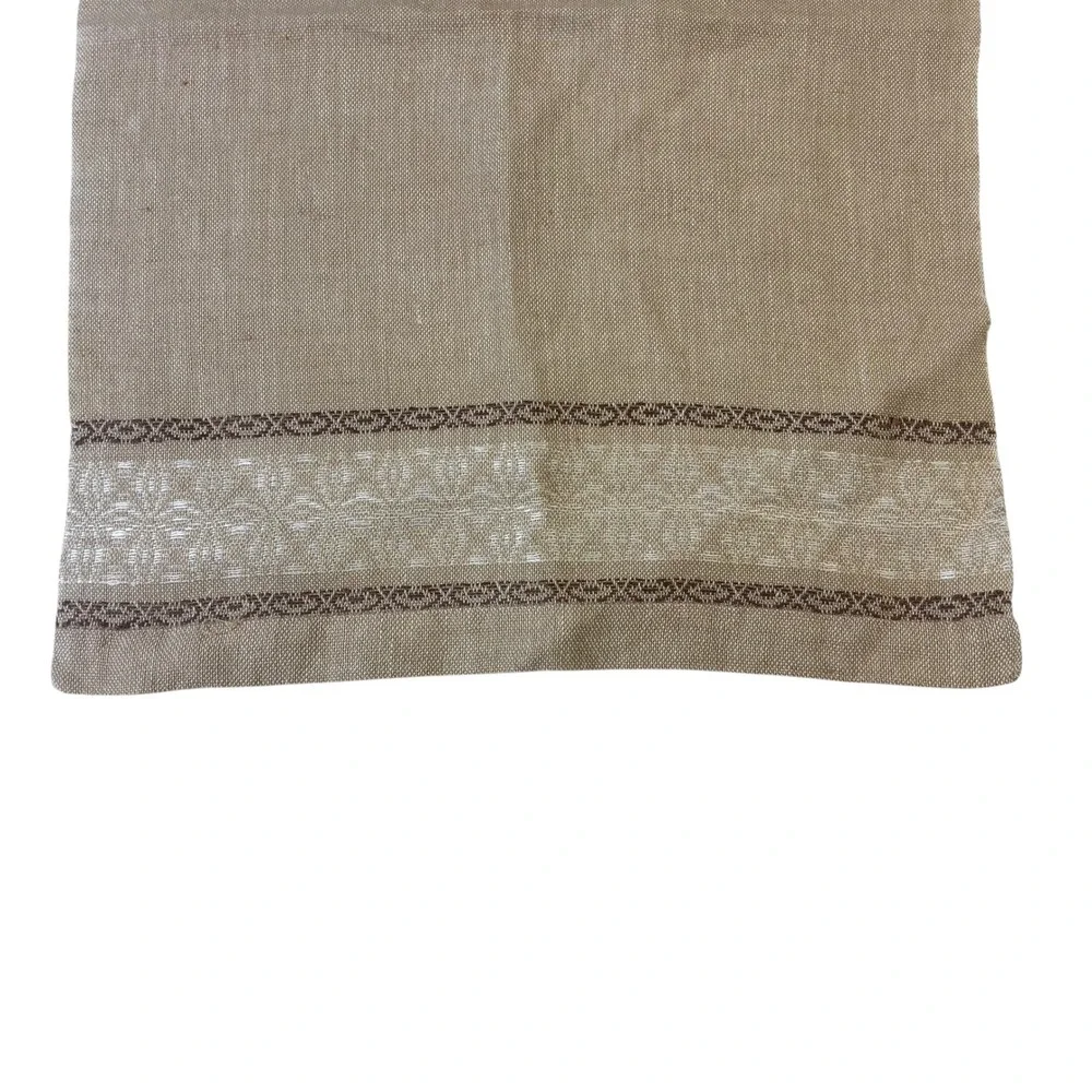 Vintage Helen‎ Lighthall Hand Woven Linen Napkins Set of 6 Beige Brown 18x13